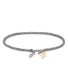 Bracelet MANO|J Scooby Doo en titane avec bébé en or