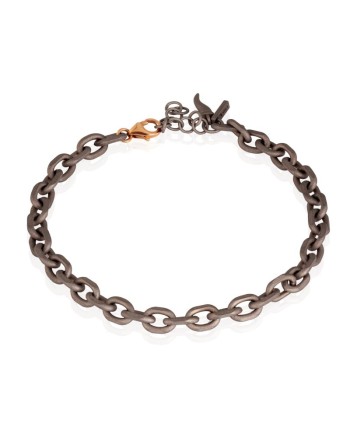 Bracelet minimaliste en titane MANO|J avec fermoir doré