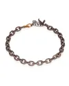 Bracciale MANO|J Minimal in Titanio con Chiusura in Oro