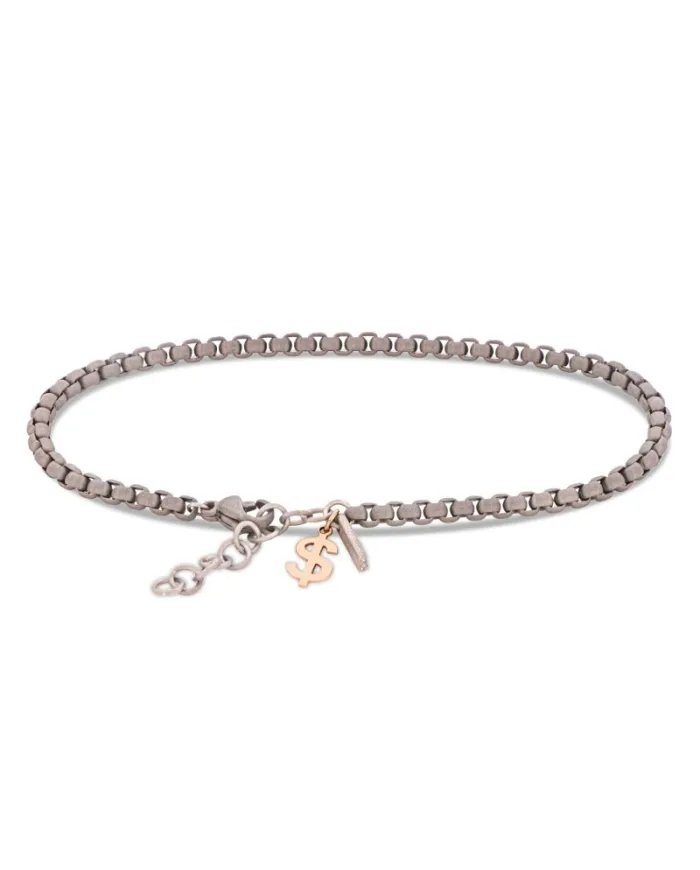 Bracelet MANO|J Scooby Doo en titane avec dollar en or