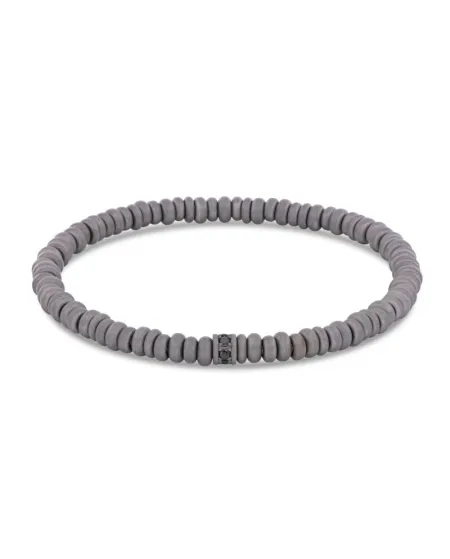 Bracelet MANO|J Spring en titane avec diamants noirs