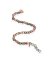 Bracciale MANO|J Cuby in Titanio con Rodonite e Oro