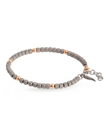 MANO|J Cuby bracelet in Titanium and Gold