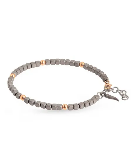 MANO|J Cuby bracelet in Titanium and Gold