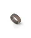 MANO|J Solitaire Titanium Ring with Black Diamond