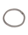 MANO|J Titanium Groumette Bracelet with Gold Clasp with Diamond
