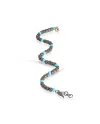 Bracciale MANO|J Cuby in Titanio con Turchese e Oro