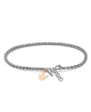 Bracciale MANO|J Scooby doo in Titanio con Simbolo Rock in Oro