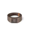 MANO|J Titanium Ring with Black Diamonds and Gold