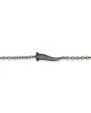 Bracelet MANO|J Charms en titane avec corne et diamants noirs