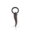 MANO|J Titanium Keychain with Horn and Black Diamond