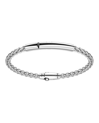 Bracciale Zancan Cosmopolitan in argento con croce e spinello nero