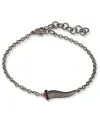 MANO|J Charms Titanium Bracelet with Horn and Rubies