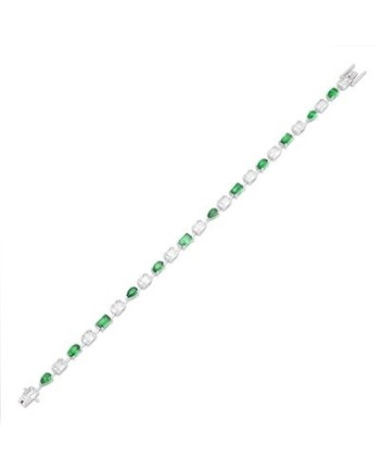 Bracciale Ponte Vecchio Benvenuto in Oro Bianco con Smeraldi