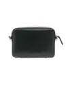 Sac bandoulière quotidien Pineider en cuir lisse noir