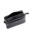 Pineider Daily Shoulder Bag in Smooth Black Leather