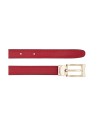 Ceinture femme Pineider Daily en cuir lisse rouge