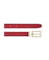 Pineider Daily Women's Belt in Smooth Red Leather