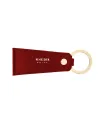 Pineider Daily Keychain in Red Tumbled Leather