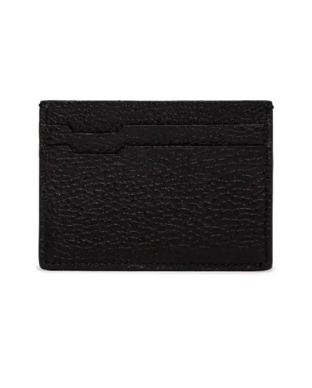 Porta Carte Pineider in Pelle Nera Bottalata 4 Scomparti