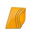 Porte-cartes Pineider en cuir vieilli jaune, 4 compartiments