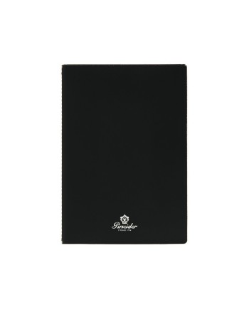 Carnet Pineider Jazz Plus 145 x 210 mm Noir - Feuilles blanches