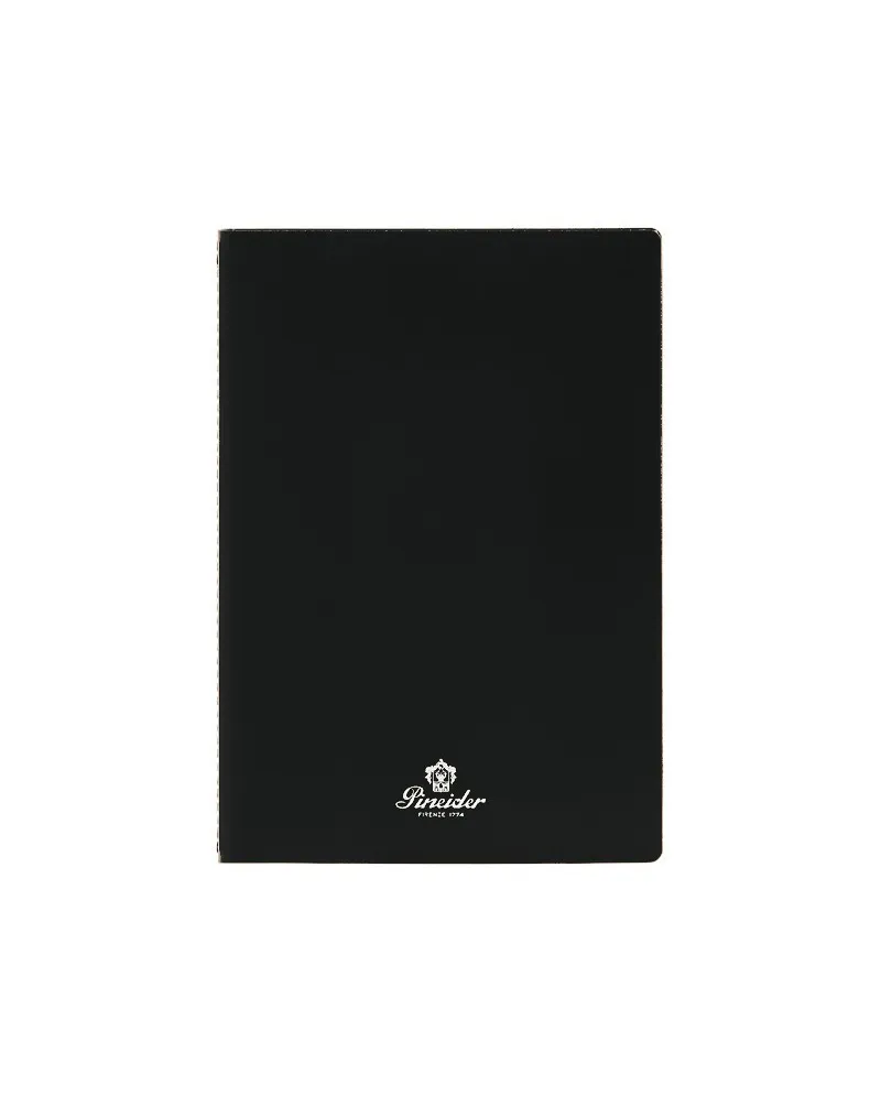 Carnet Pineider Jazz Plus 145 x 210 mm Noir - Feuilles blanches