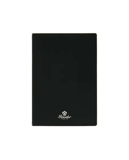 Carnet Pineider Jazz Plus 145 x 210 mm Noir - Feuilles blanches