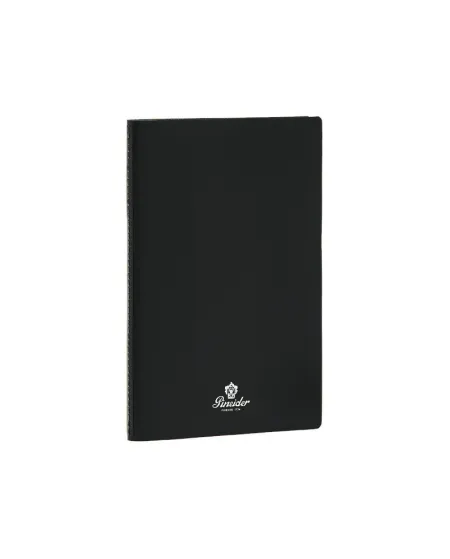 Carnet Pineider Jazz Plus 145 x 210 mm Noir - Feuilles blanches