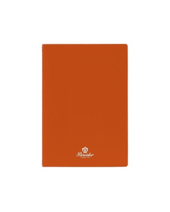 Carnet Pineider Jazz Plus 145 x 210 mm Orange - Feuilles blanches