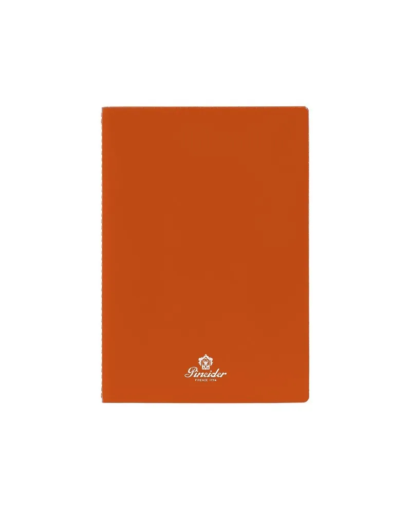 Carnet Pineider Jazz Plus 145 x 210 mm Orange - Feuilles blanches