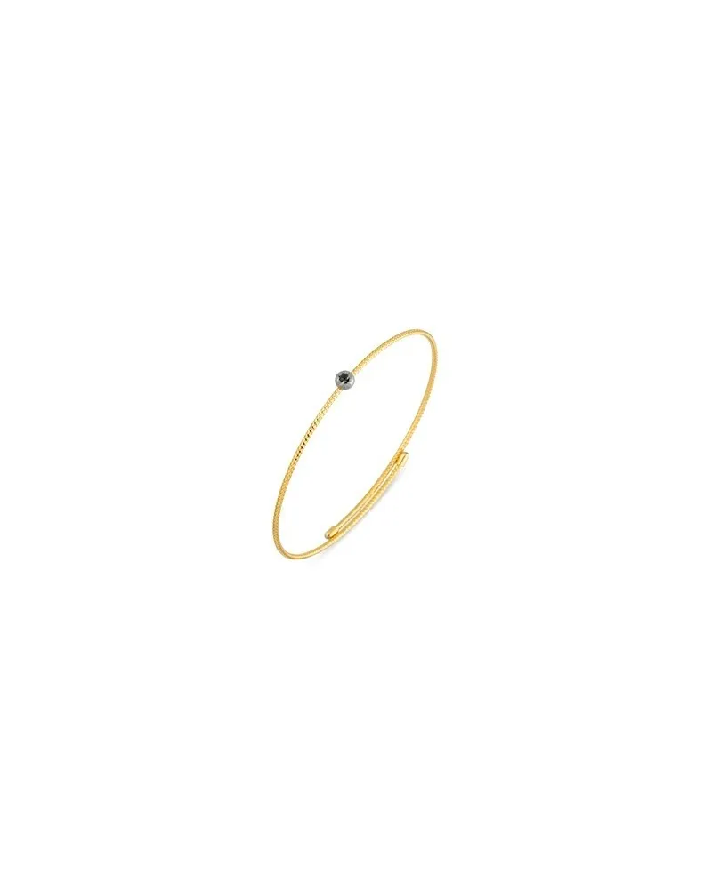 Bracciale Ponte Vecchio Nobile in Oro Giallo con Diamante Nero