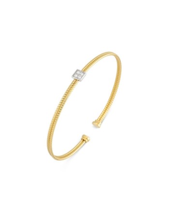 Nouveau bracelet Ponte Vecchio Nobile en or jaune avec pavé de diamants