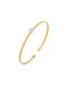 Ponte Vecchio Nobile New Bracelet in Yellow Gold with Diamond Pavé