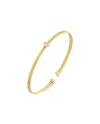 Bracciale Ponte Vecchio Nobile New in Oro Giallo con Croce di Diamanti