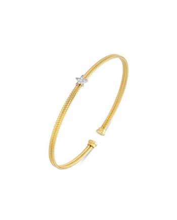 Bracciale Ponte Vecchio Nobile New in Oro Giallo con Stella di Diamanti