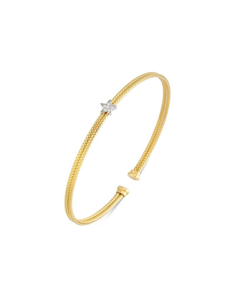 Nouveau bracelet Ponte Vecchio Nobile en or jaune avec étoile en diamant