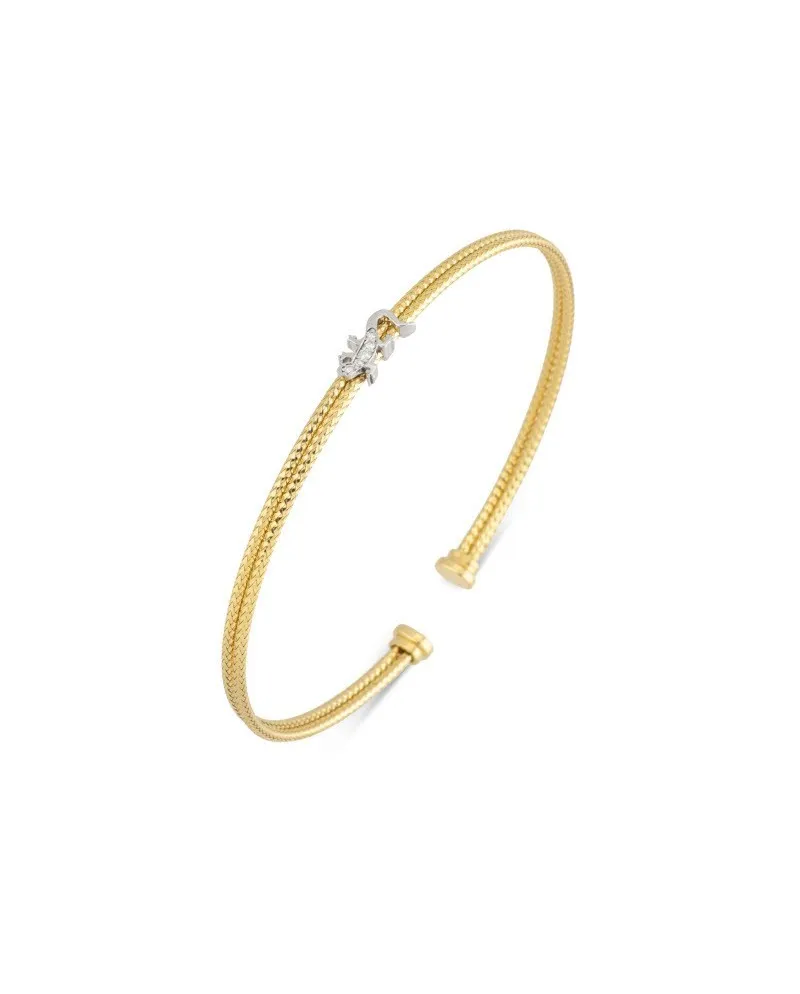 Ponte Vecchio Nobile New Bracelet in Yellow Gold with Diamond Gecko