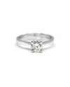 Casella Gioielli White Gold Solitaire Ring with Diamond