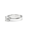 Bague solitaire en or blanc avec diamant Casella Gioielli