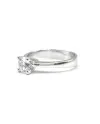 Casella Gioielli White Gold Solitaire Ring with Diamond