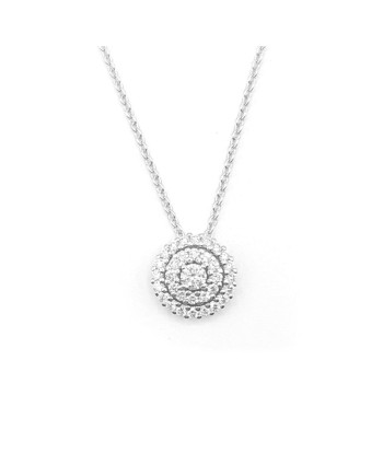 Leo Pizzo Necklace in White Gold with Diamond Pendant