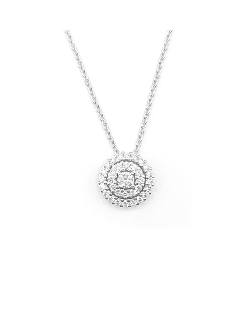 Collana Leo Pizzo in Oro Bianco con Pendente di Diamanti