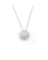 Collier Leo Pizzo en or blanc avec pendentif en diamant