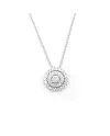 Collier Leo Pizzo en or blanc avec pendentif en diamant