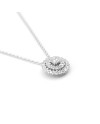 Collier Leo Pizzo en or blanc avec pendentif en diamant