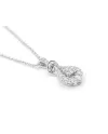 Collier Leo Pizzo en or blanc avec pendentif en diamant
