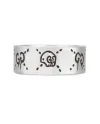 Gucci Ghost Wide Band Silver Ring