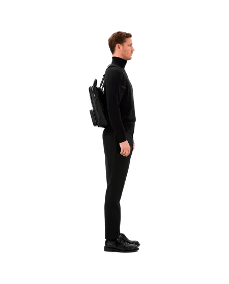 Sac Souple Montblanc Meisterstück Selection en Cuir Noir