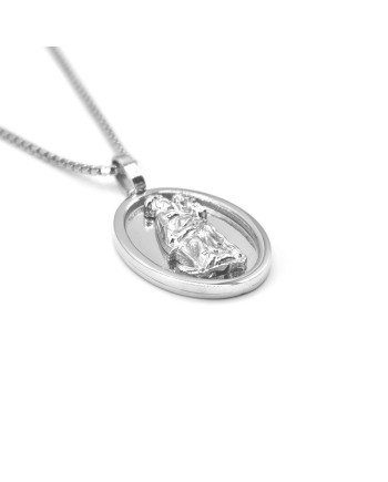 Casella Necklace in White Gold with Santa Maria della Speranza